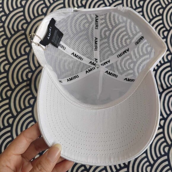 Amiri White Paint Drip Core Logo Hat - Picture 8 of 8